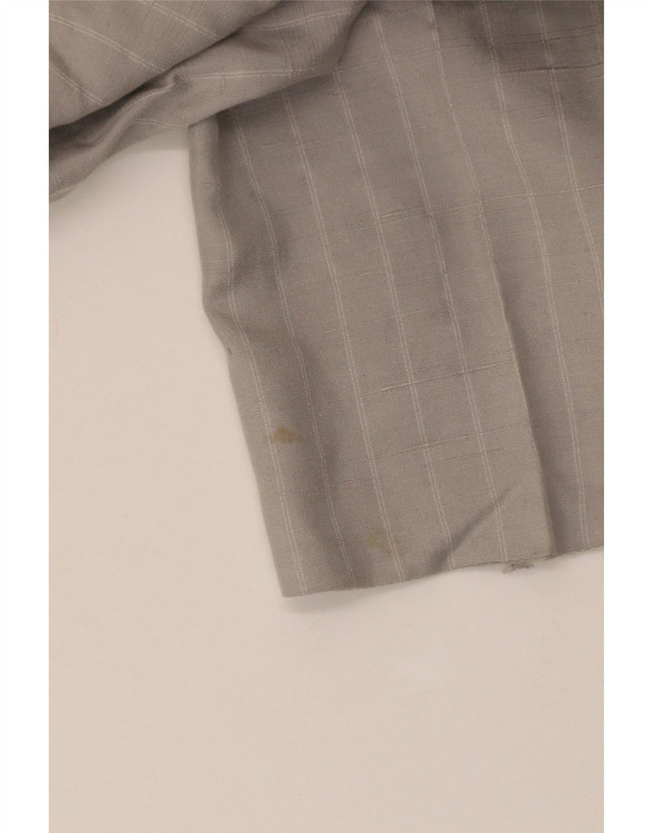 Abito vintage da uomo in 2 pezzi IT 50 medio W30 L30 seta gessata grigia