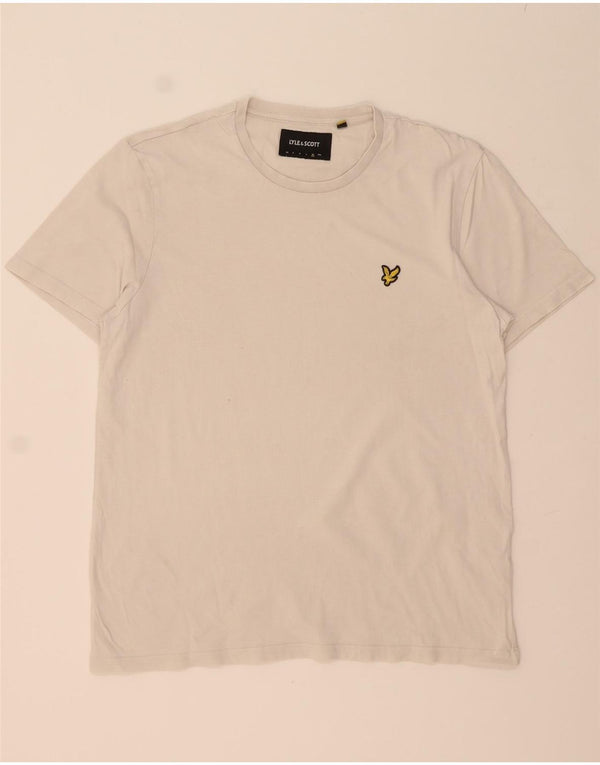 LYLE & SCOTT Mens T-Shirt Top XL White Cotton
