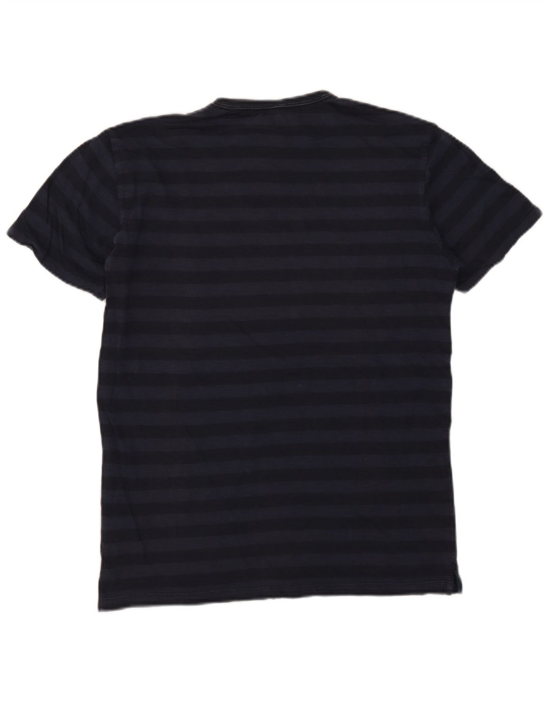 T-shirt da uomo SUN68 Top in cotone a righe blu navy medio