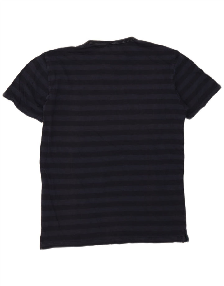 T-shirt da uomo SUN68 Top in cotone a righe blu navy medio