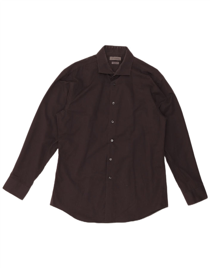 CALVIN KLEIN Camicia da uomo extra slim fit taglia 16 grande nera