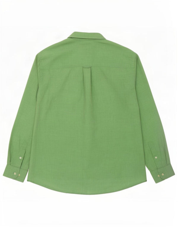 Camicia da uomo Lacoste taglia 44 XL lino verde
