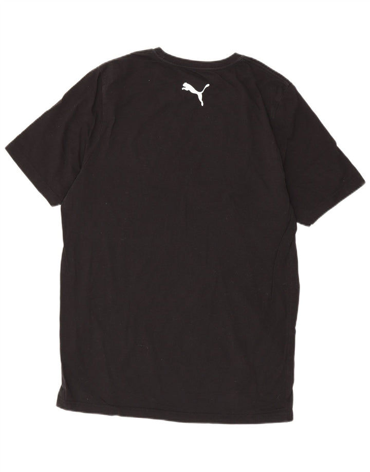 T-shirt da uomo Puma Top Large in cotone nero