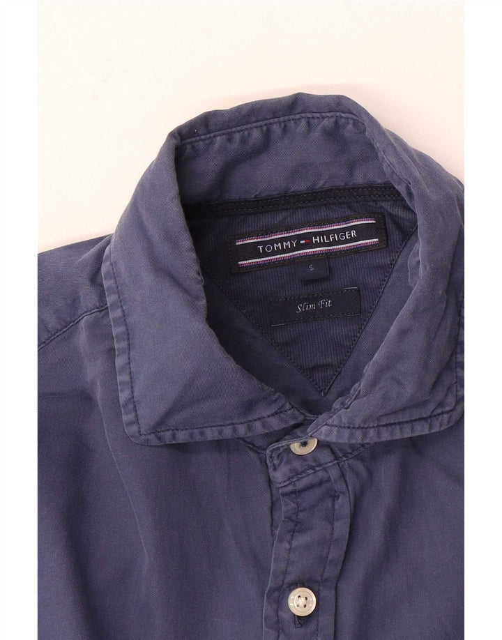 Camicia slim fit da uomo Tommy Hilfiger piccola blu