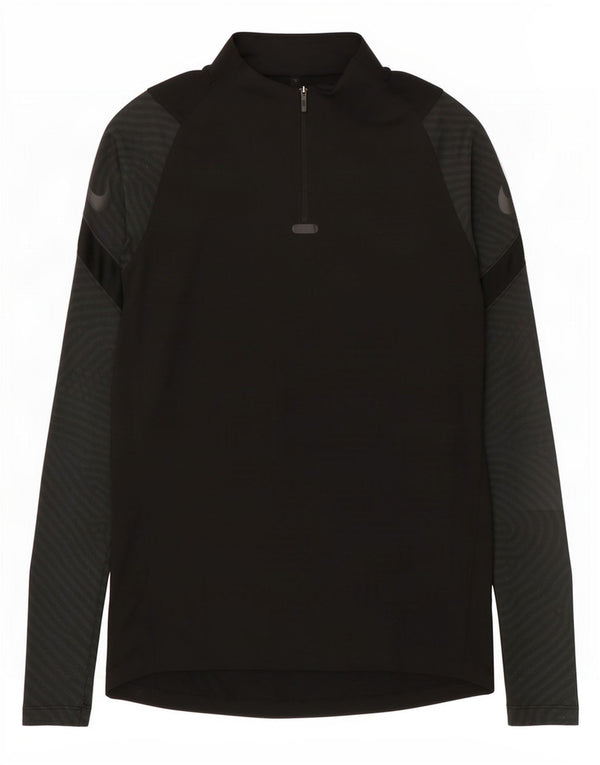 Nike Dri Fit Graphic Pullover Tuta da Uomo Top Small Nero Gessato