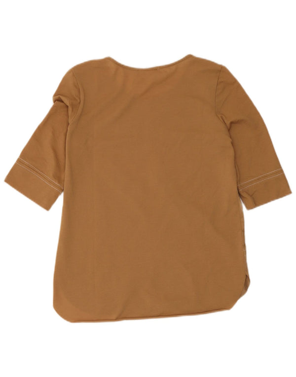Camicetta Zara Da Donna Top UK 10 Piccola Marrone