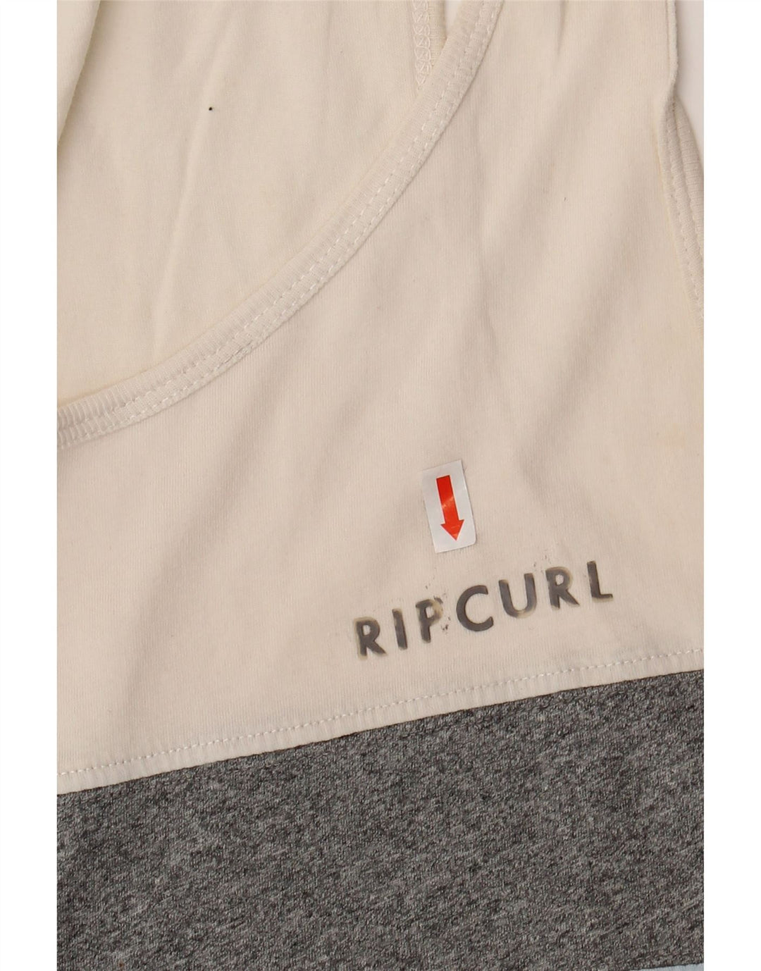RIP CURL Mens Vest Top Medium White Colourblock