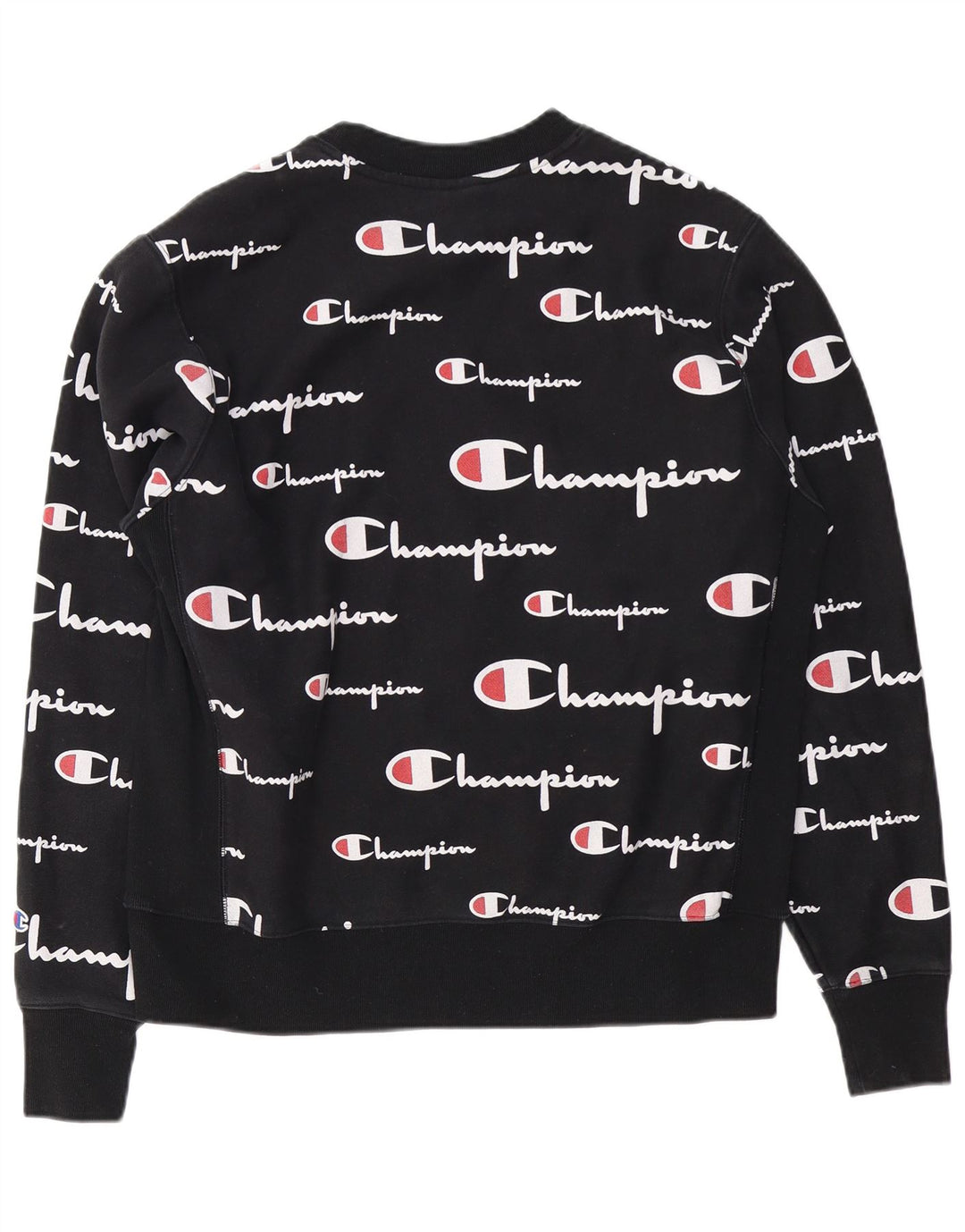 Felpa grafica da uomo Champion Felpa grande in cotone nero