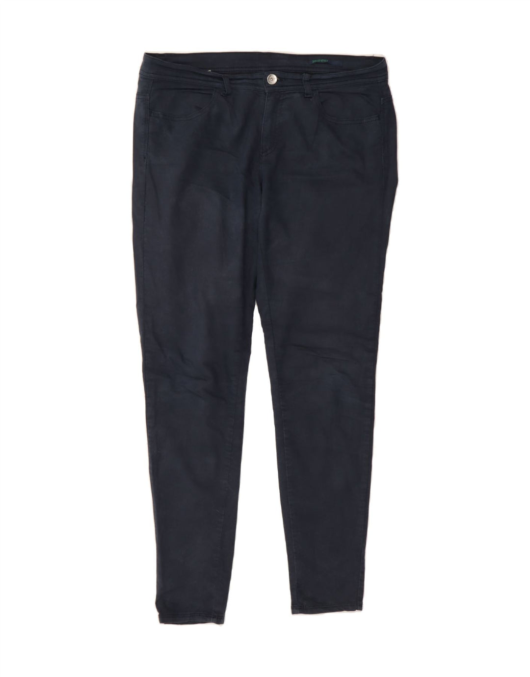 BENETTON Womens Skinny Jeans W34 L30 Navy Blue Vintage Benetton and Second-Hand Benetton from Messina Hembry 