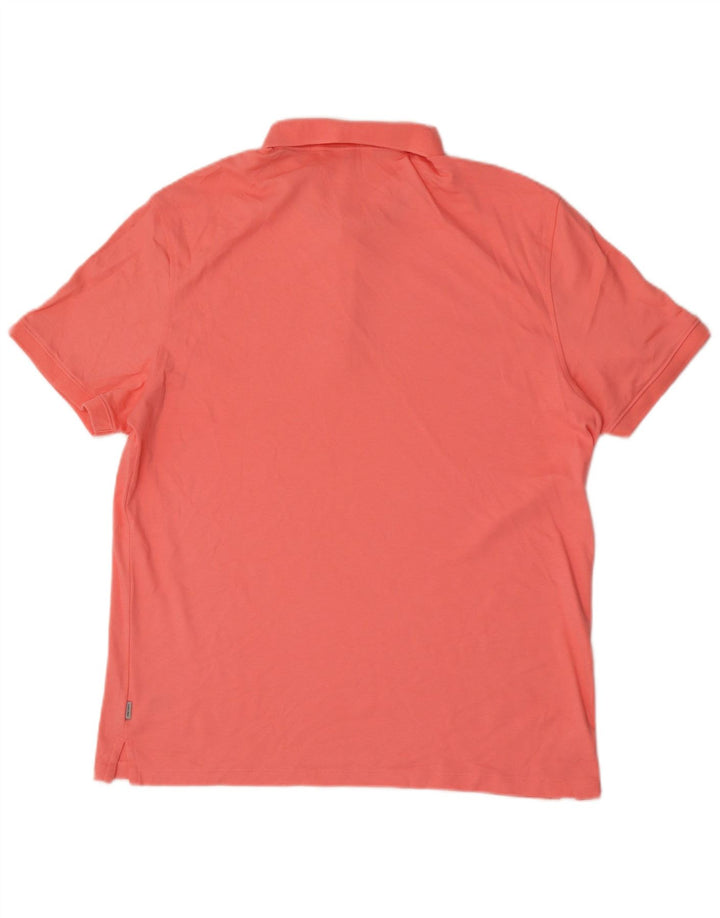 Polo da uomo Calvin Klein grande in cotone rosa