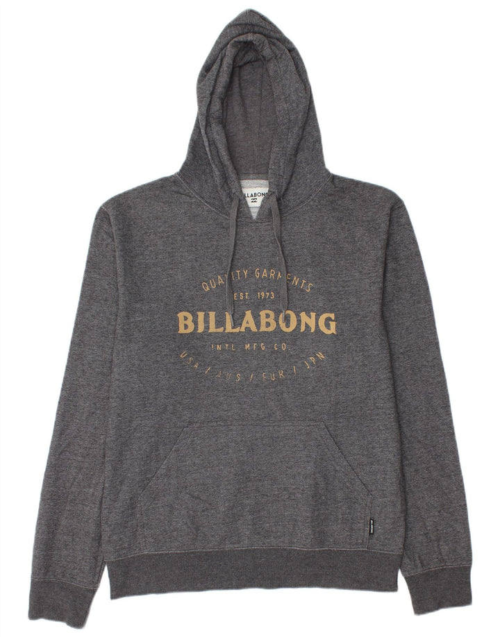 Maglione con cappuccio grafico da uomo Billabong Poliestere chiazzato grigio medio