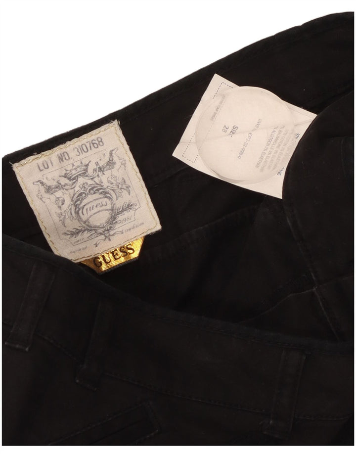 Minigonna da donna Guess W28 media in cotone nero