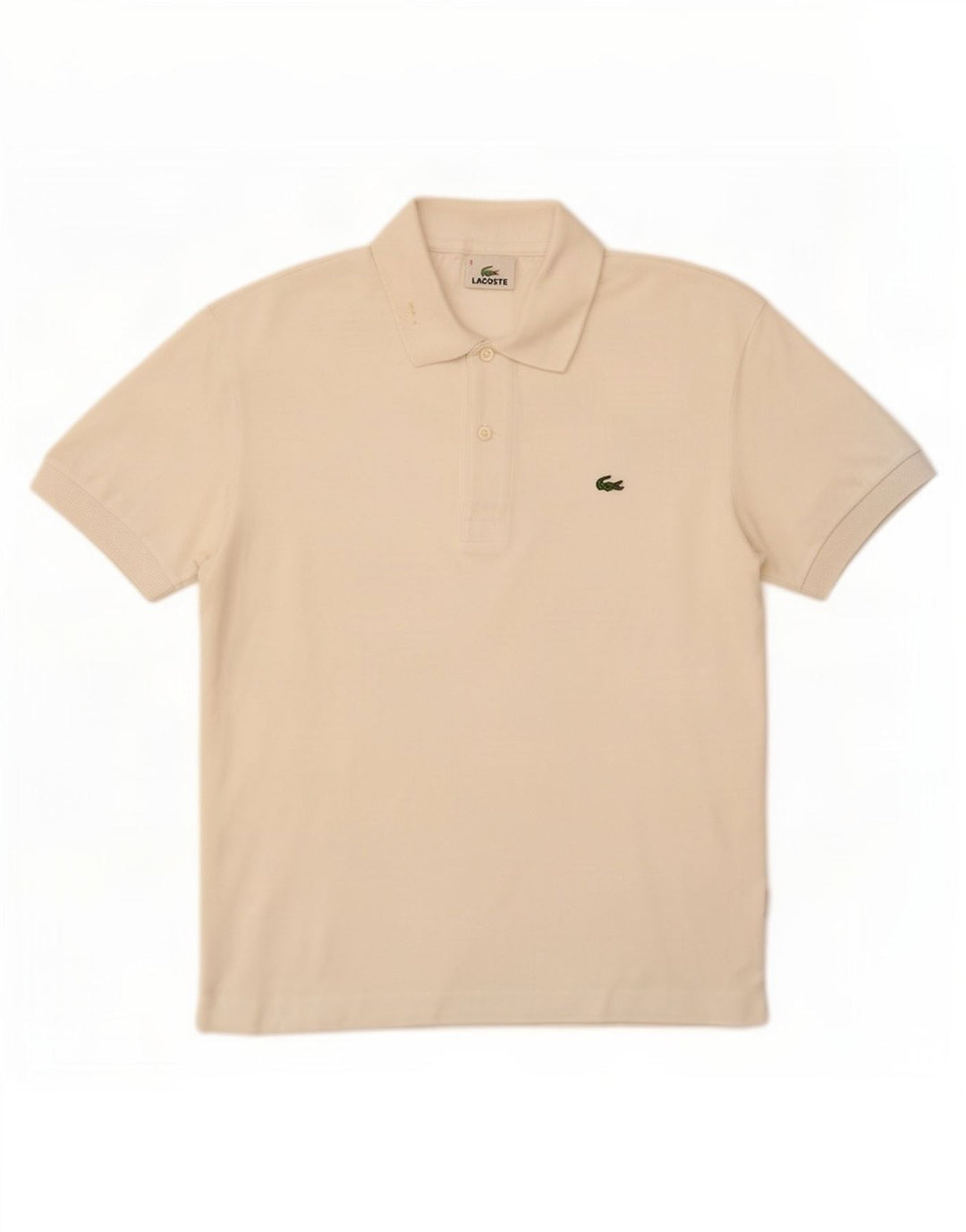 Polo da uomo Lacoste taglia 3 piccola in cotone bianco