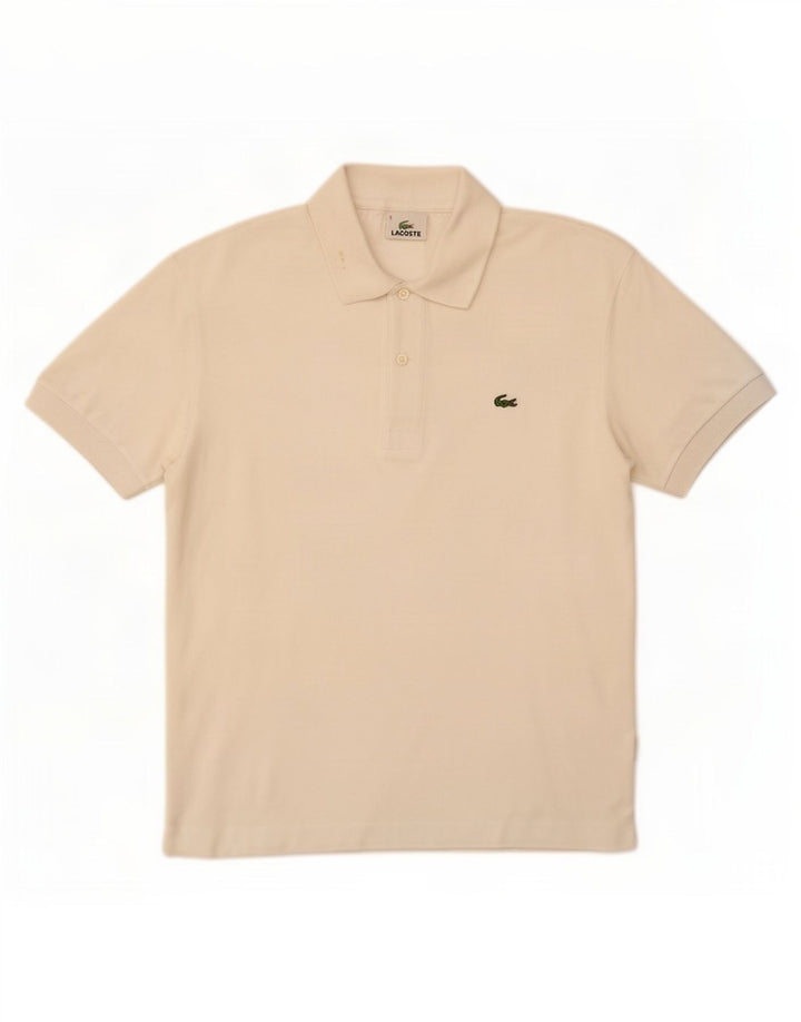 Polo da uomo Lacoste taglia 3 piccola in cotone bianco