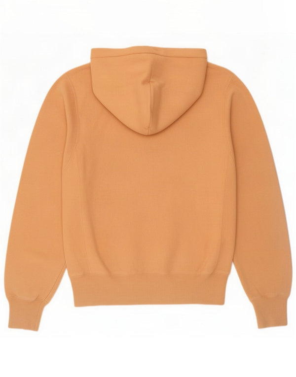 Champion Maglia con cappuccio da uomo a trama inversa piccola in cotone arancione