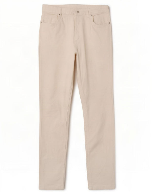 Jeans skinny Trafaluc da donna Zara EU 42 Large W32 L27 Bianco sporco