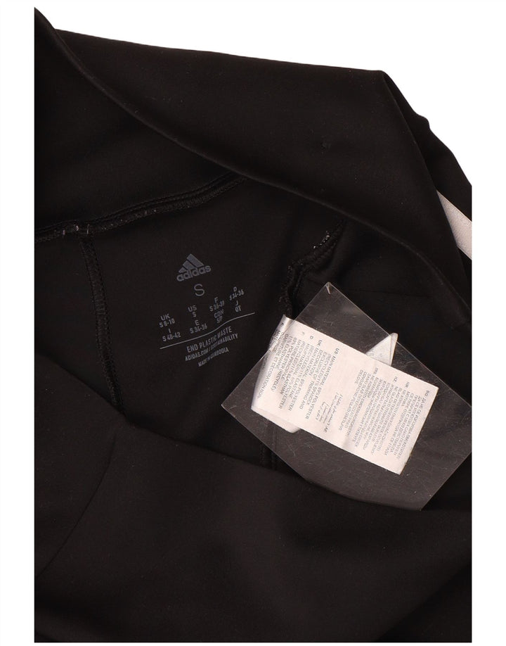 Leggings Adidas Aeroready da donna UK 8/10 Piccolo poliestere nero