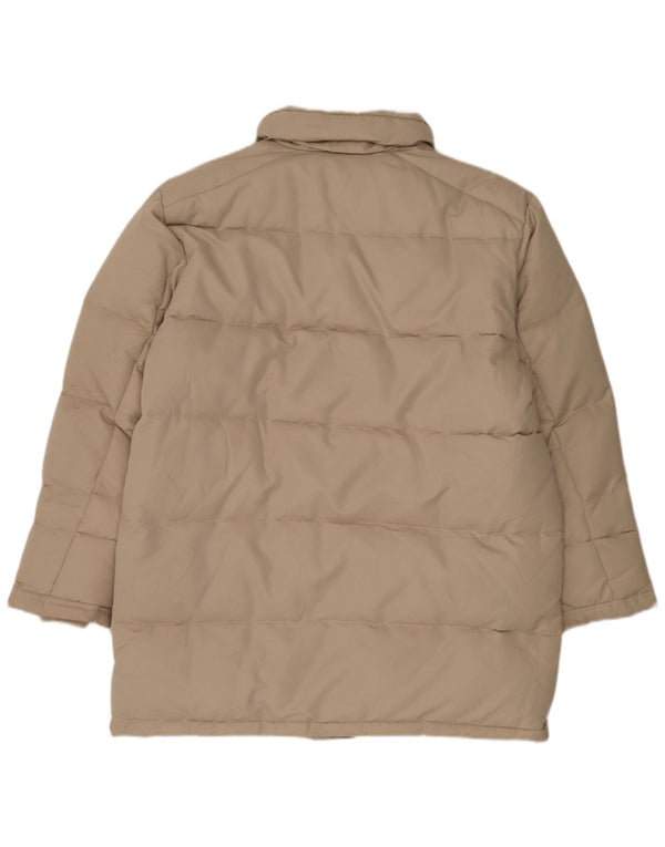 Cappotto imbottito con cappuccio da uomo Fay UK 40 grande poliestere beige