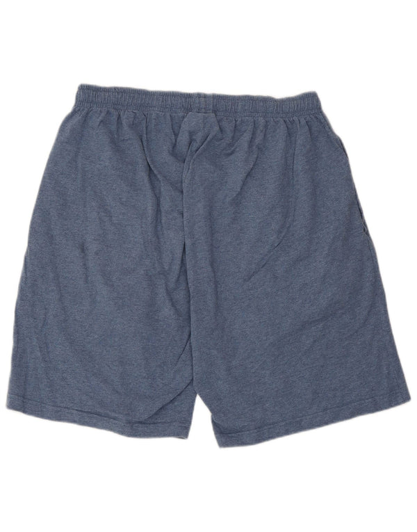Pantaloncini sportivi da uomo Puma Large in cotone screziato blu navy
