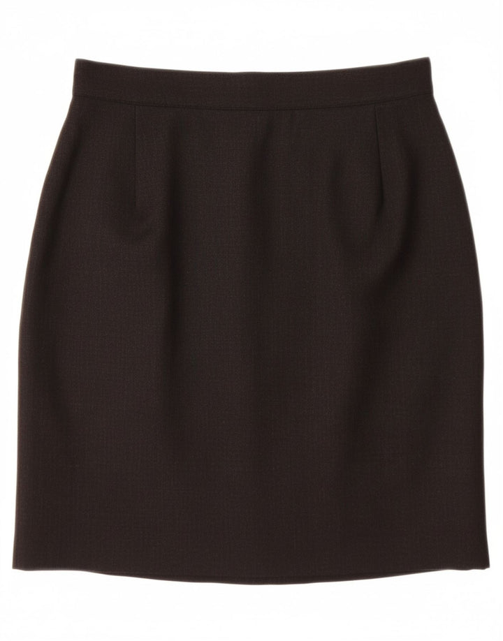 VINTAGE Womens Pencil Skirt IT 42 Medium W26  Grey Wool Vintage Vintage and Second-Hand Vintage from Messina Hembry 