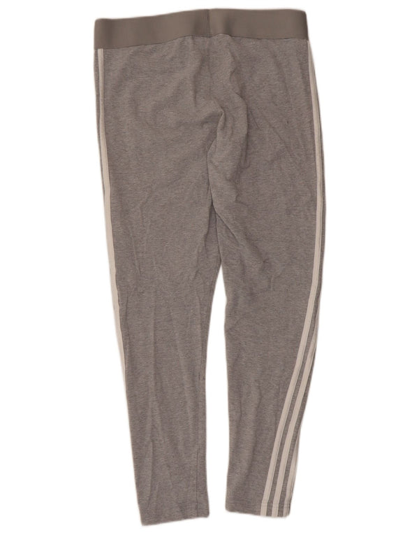 Leggings corti Adidas da donna UK 16/18 grande cotone grigio