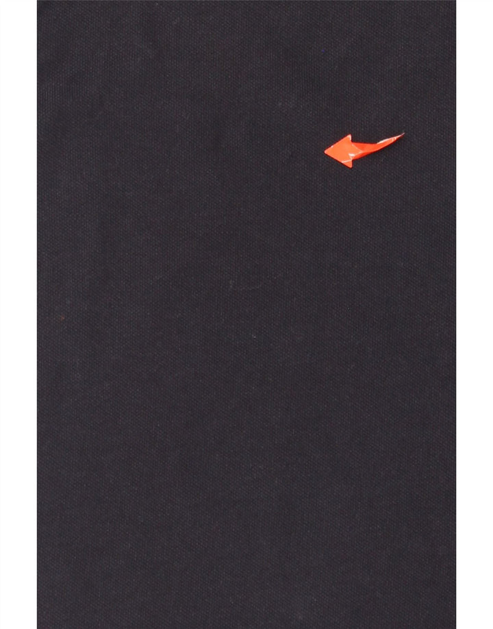 Polo da uomo Champion grande in cotone a righe blu navy