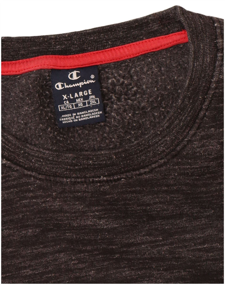 Felpa grafica da uomo Champion Jumper XL grigio screziato