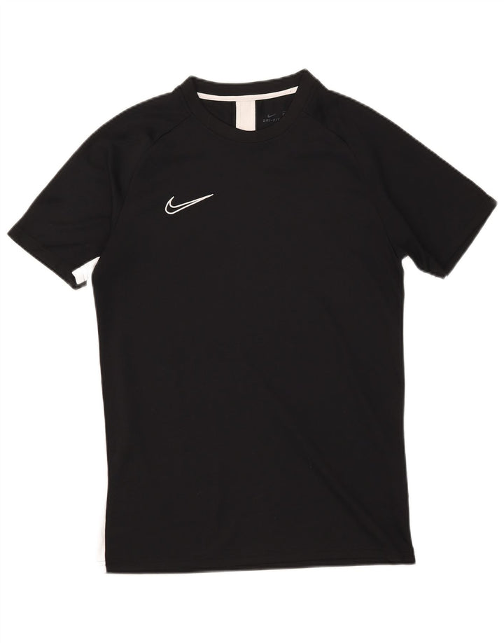 T-shirt Nike Dri Fit da uomo, grande, in poliestere color block nero