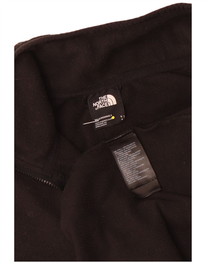 Maglione in pile da uomo The North Face con zip e collo piccolo in poliestere nero