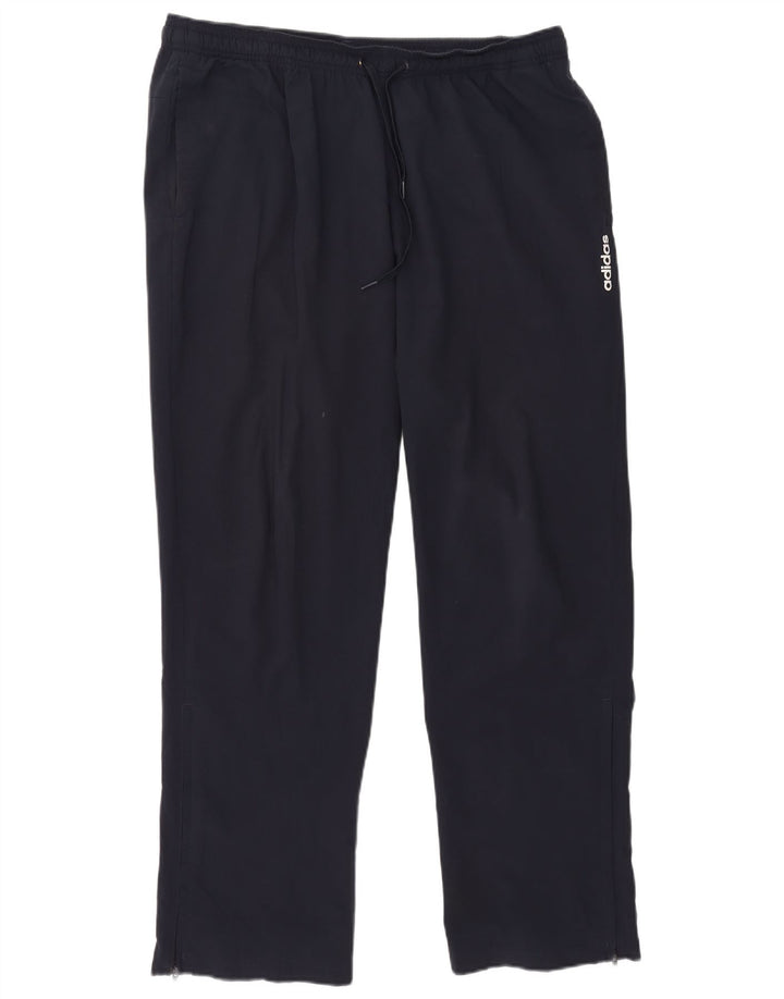 Pantaloni da tuta da uomo Adidas XL poliestere blu navy