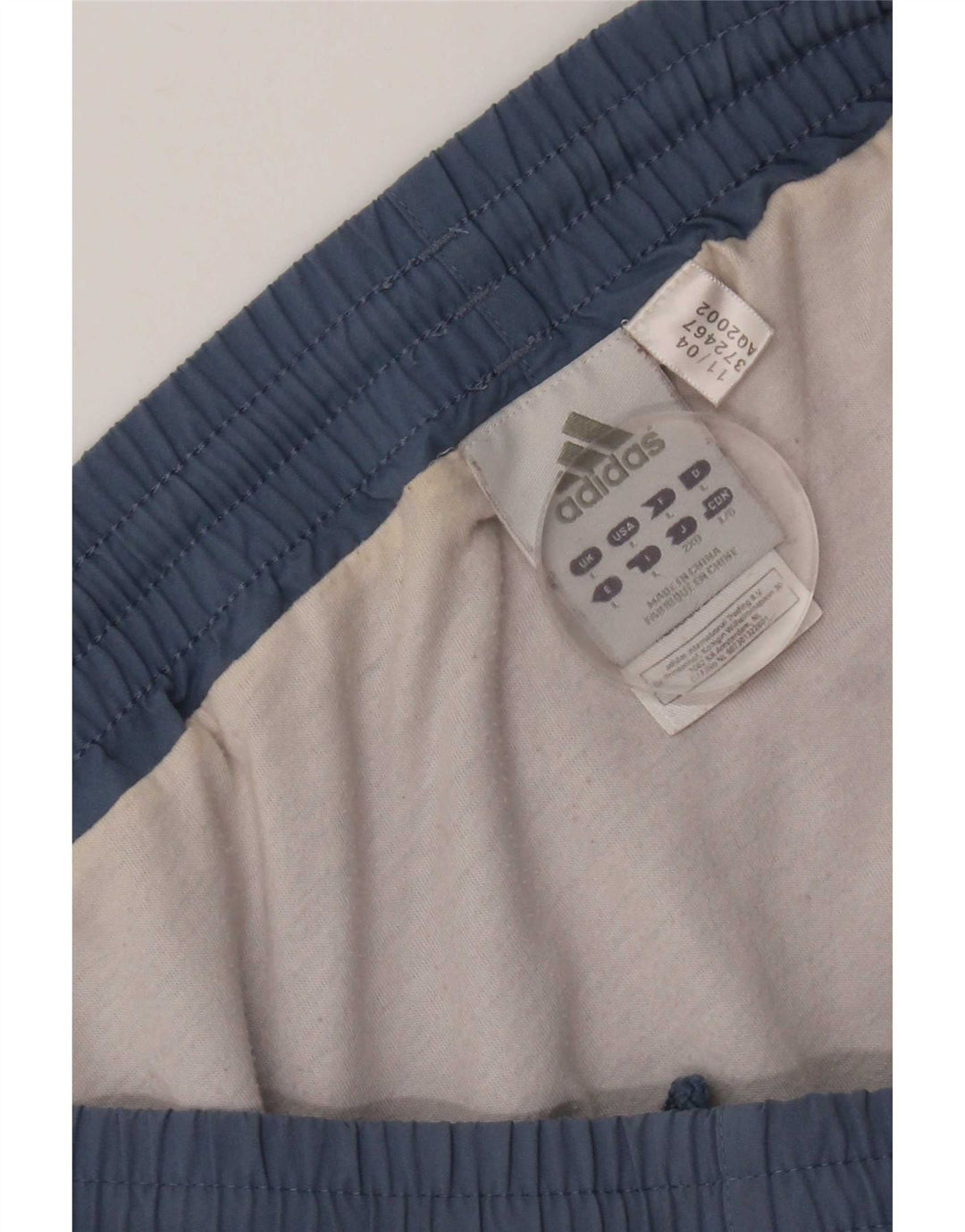 Pantaloncini sportivi Adidas da uomo grandi in poliestere blu