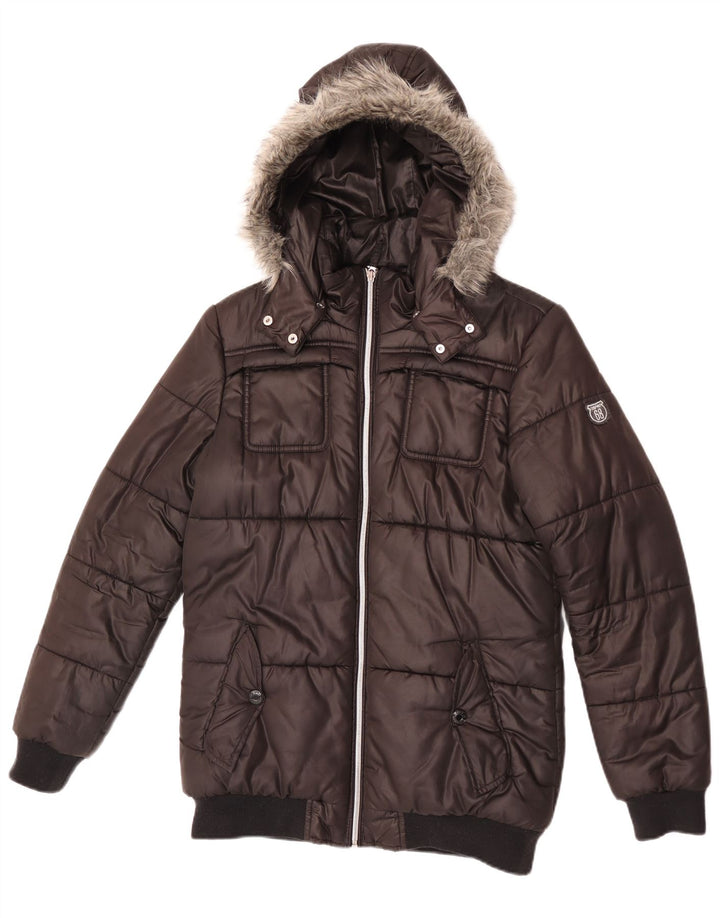 Giacca imbottita con cappuccio Esprit da ragazzo 15-16 anni XL poliestere nero