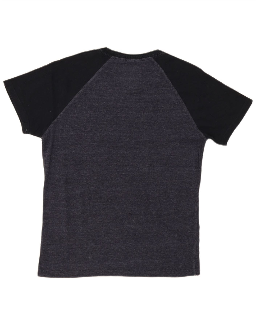 T-shirt grafica da uomo Superdry Top grande in cotone color block grigio