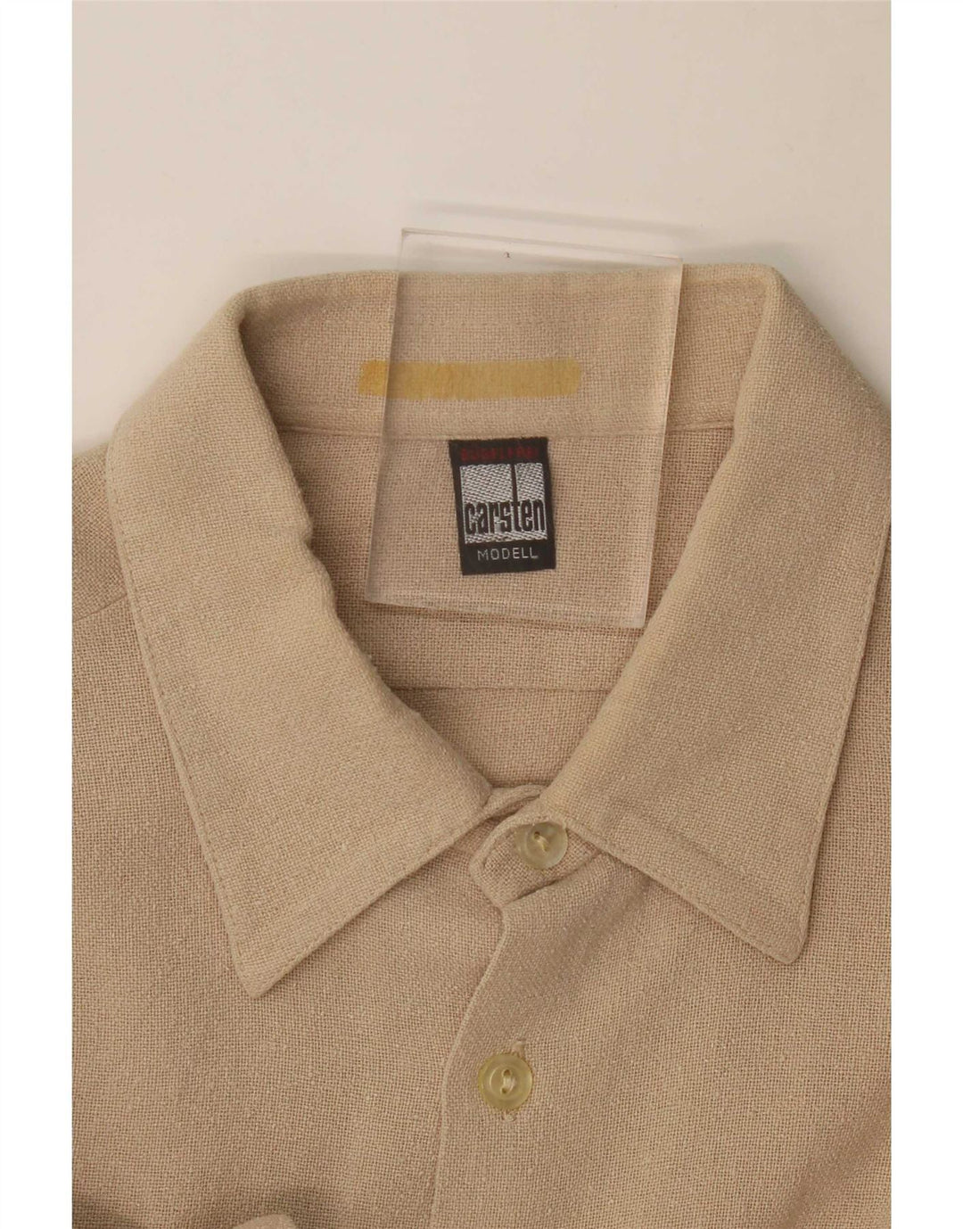 Camicia vintage da uomo grande beige