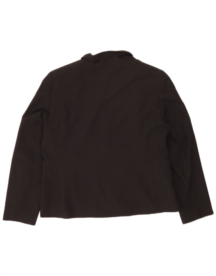 Giacca blazer da donna Marks & Spencer vestibilità standard UK 18 XL poliestere nero
