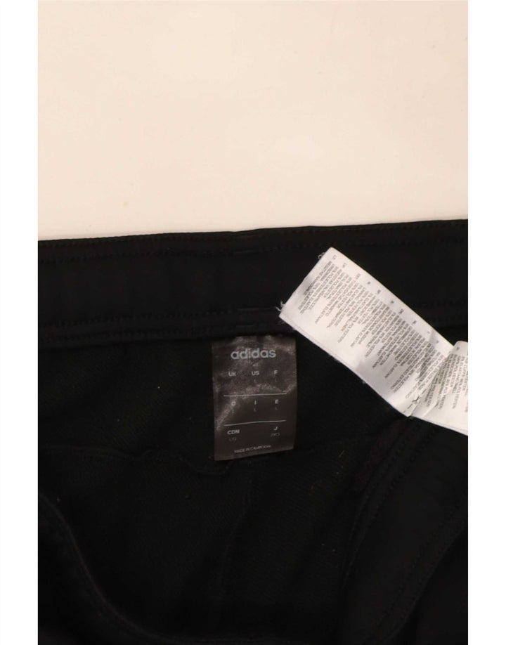 Pantaloni da tuta con grafica Adidas da uomo, pantaloni da jogging, grandi, in poliestere nero