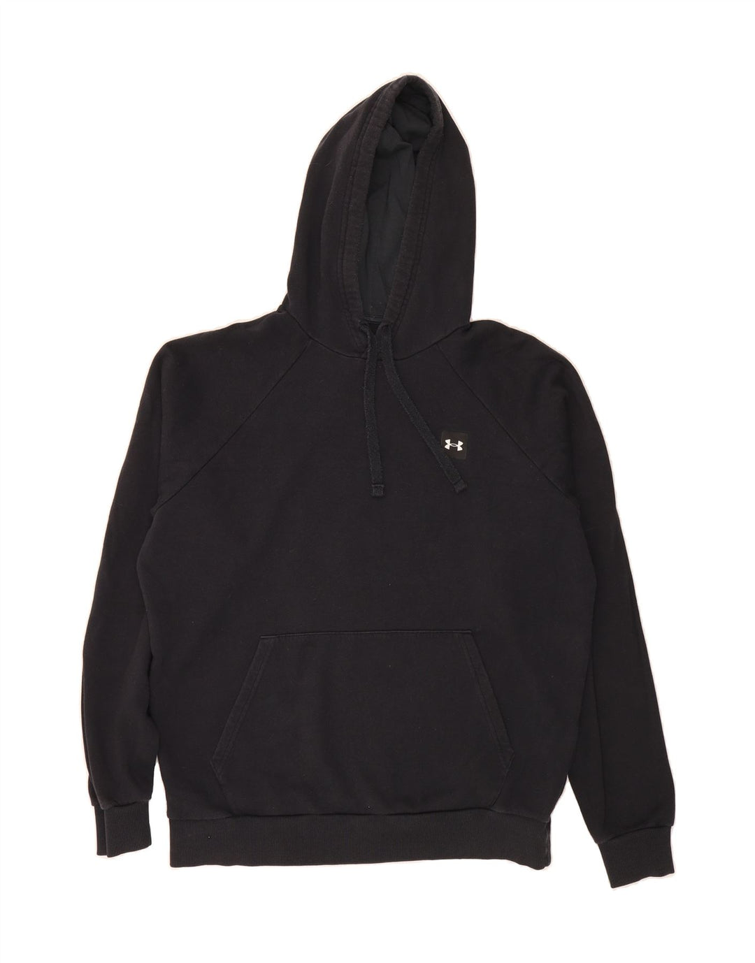 UNDER ARMOUR Mens Cold Gear Hoodie Jumper Medium Black Cotton Vintage Under Armour and Second-Hand Under Armour from Messina Hembry 