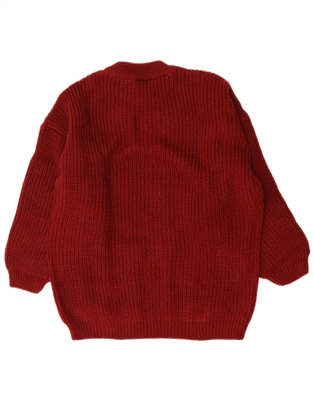 Maglione maglione girocollo oversize da donna vintage EU 38/40 marrone medio