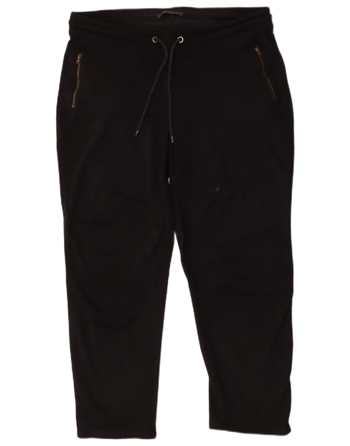 Pantaloni da tuta da donna Marks & Spencer UK 16 Large in viscosa nera