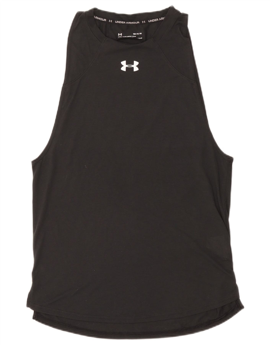 Canottiera grafica Under Armour da donna Heat Gear UK 12 Poliestere grigio medio