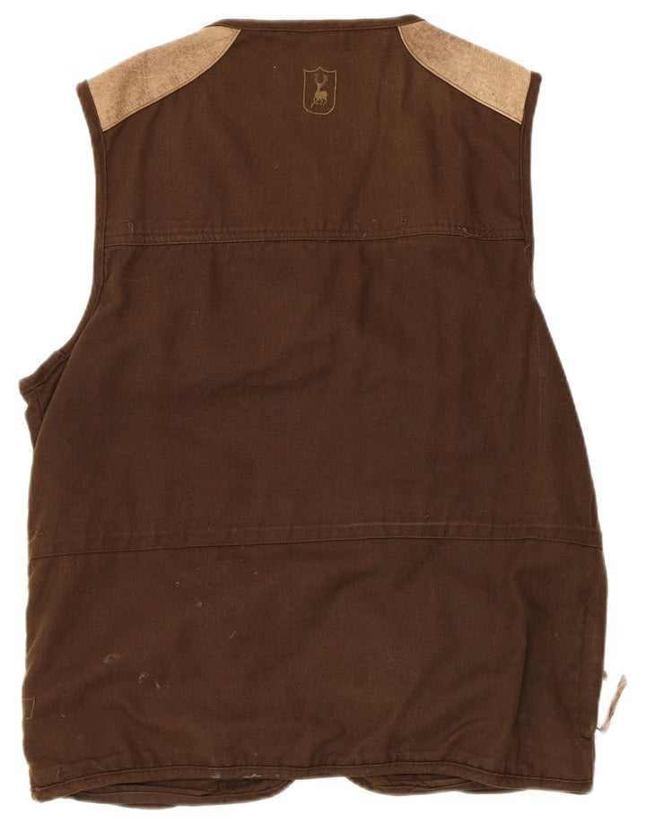 Gilet da uomo Deerhunter UK 40 grande cotone color block marrone