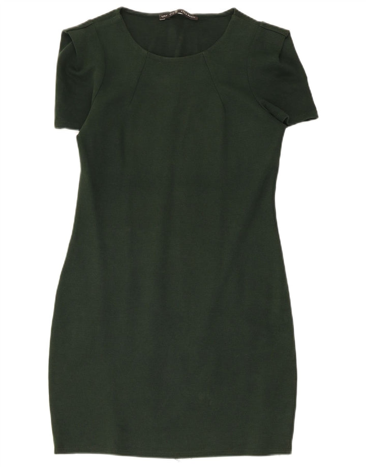Abito tubino Zara da donna UK 12 verde medio
