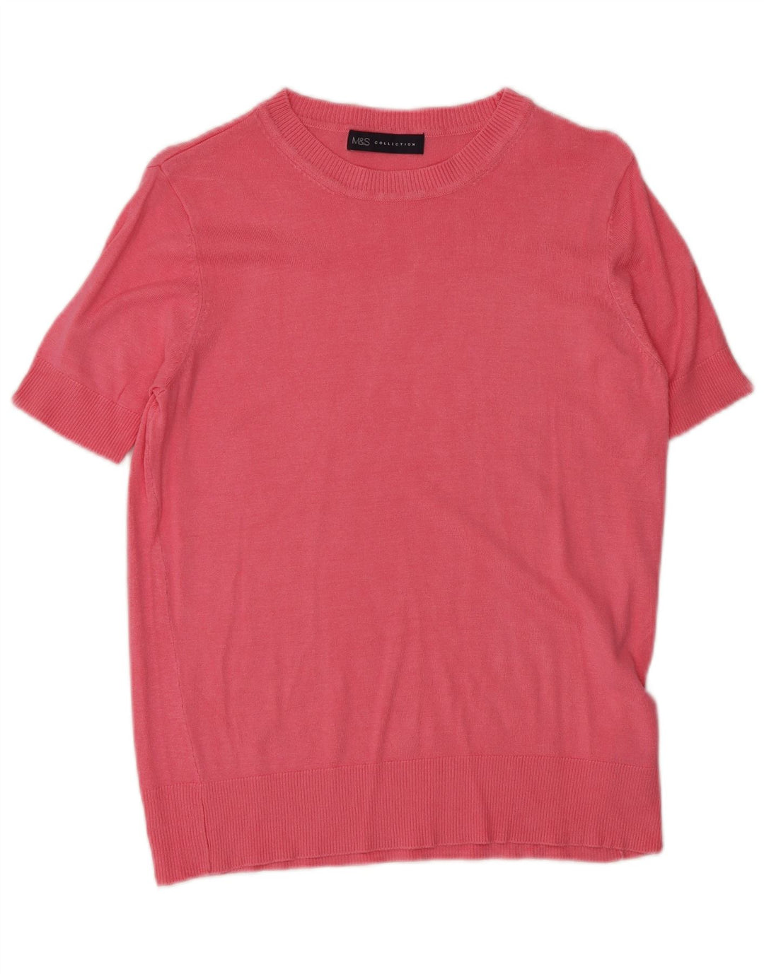 Maglione maglione con scollo a barca da donna Marks & Spencer UK 8 piccolo rosa