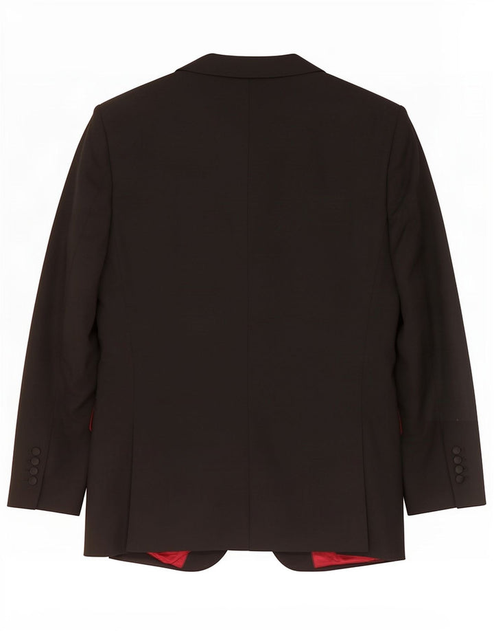 Giacca blazer a 2 bottoni da uomo Marks & Spencer UK 40 poliestere nero medio