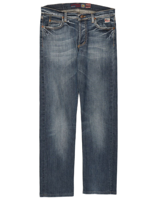 Roy Rogers Womens Seven Bell Straight Jeans IT 46 Large W32 L29 Blue Cotton