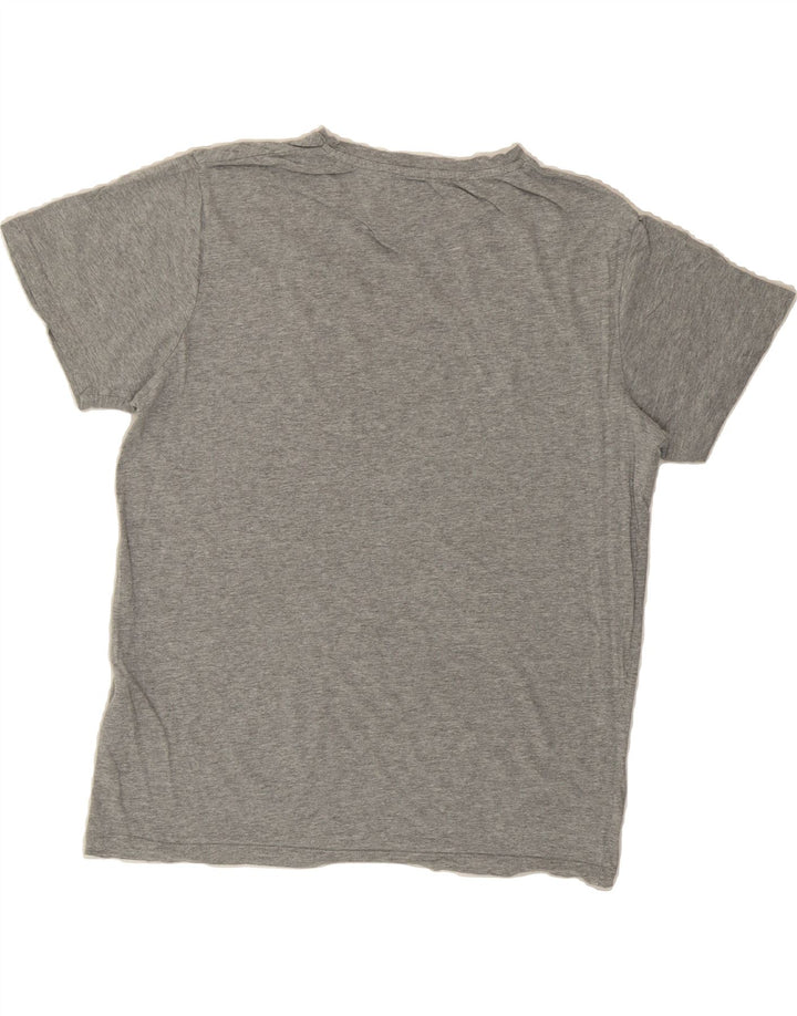 JACK & JONES Mens Regular Fit Graphic T-Shirt Top Large Grey Cotton Vintage Jack & Jones and Second-Hand Jack & Jones from Messina Hembry 