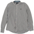 Crew Clothing Camicia slim fit da uomo in cotone a quadri blu medio