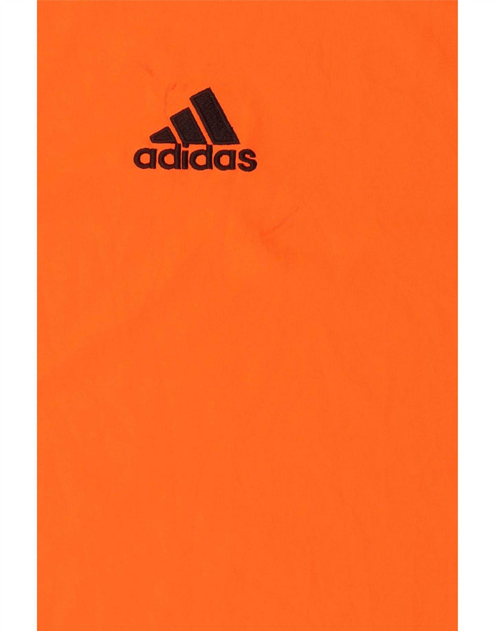T-shirt Adidas Climalite da uomo, grande, in poliestere a righe arancioni