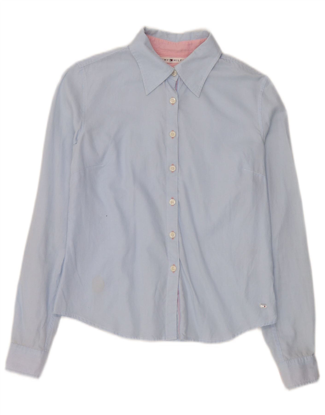 Camicia da donna Tommy Hilfiger US 4 Small in cotone blu