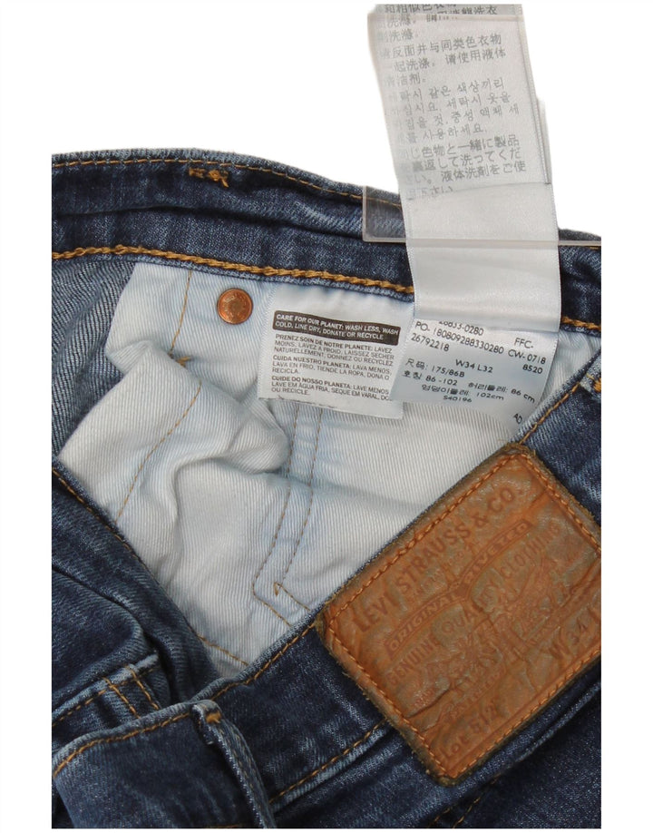 Jeans Levi's da uomo slim affusolati W34 L29 cotone blu